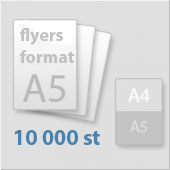 A5 flygblad 10000 st