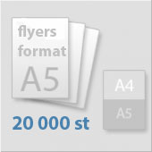 A5 flygblad 20000 st