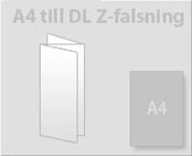 A4 till DL Z-falsning
